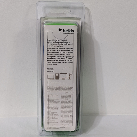 Belkin New Cat5e Blue Networking Cable, 6.6 FT, 1 Gbps, Ethernet Cable - Picture 2 of 2